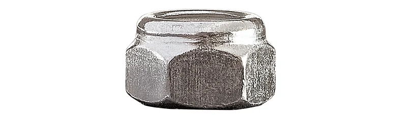 DJ51 - DIN 985 - A2 (AISI 304) stainless steel hex nylon insert lock nut, property class 70