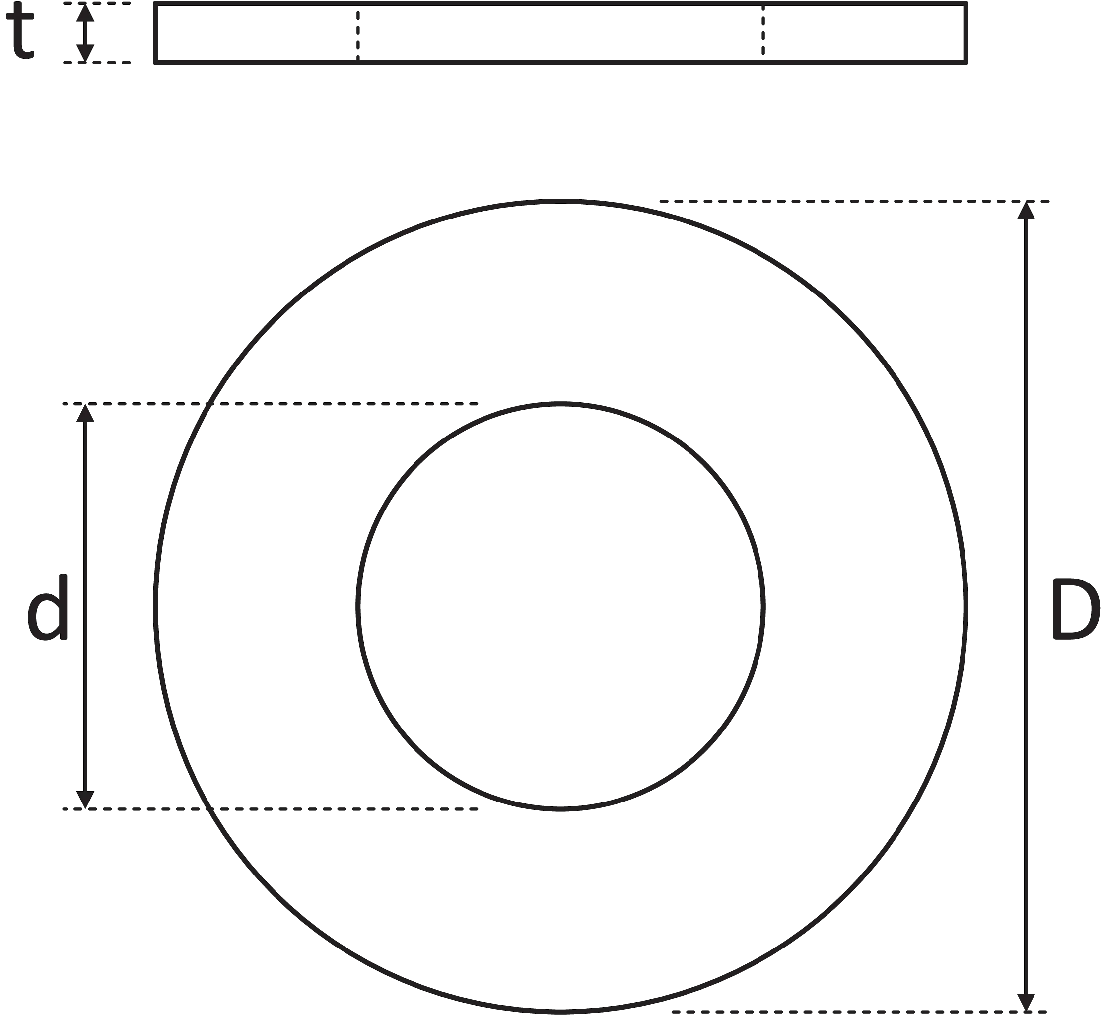 PA71 - ISO 7089 (DIN 125) - A4 (AISI 316) plain washer, hardness class HV 200 (HV 200-300) detaliu 3