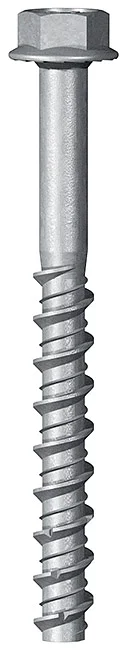 HXE01 - Patented hexagonal flanged washer head with serration concrete screw, zinc plated, ETA-CE Certified