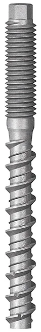 HXE85 - Patented dual thread concrete screw with hex shank, zinc plated, ETA-CE Certified