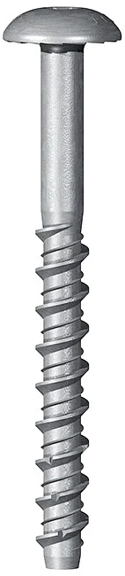 HXT01 - Patented mushroom head with serration concrete screw, special coating “Steel Saver® 500h”