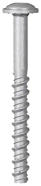 HXE46 - Patented pan head with serration concrete screw, 6-Lobe recess, special coating “Steel Saver® 1000h - ZL”, ETA-CE Certified
