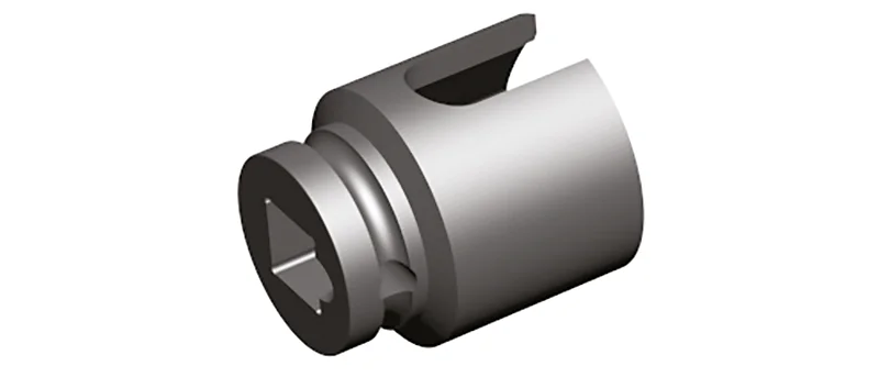 ZM03 - Special “impact” socket with "U" grooves, female square drive 1/2", for eyebolts driving