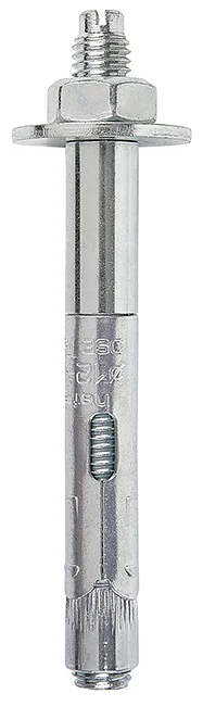 DSE11 - Sleeve anchor with 8.8 grade stud, hex nut and large series washer, zinc plated, ETA-CE Opt.7 certified