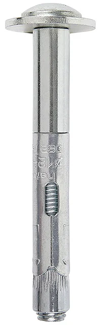 DSE10 - Sleeve anchor with 8.8 grade mushroom head screw (anti-theft with special cap to be hammered), zinc plated, ETA-CE Opt.7 certified