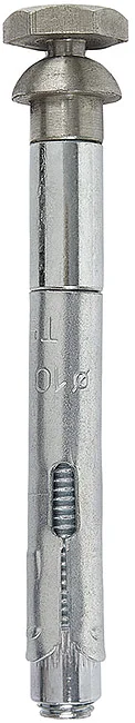 DS03 - Zinc plated sleeve anchor with stud and hexagonal head blind security nut (breaking torque to cut the hexagon Nm > 13) with flat CSK shank hexagonal head blind security n detaliu 5