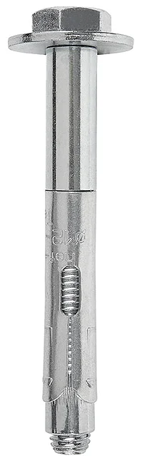 LZ01 - Sleeve anchor with hex head screw 8.8 grade and large series washer, zinc plated