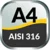 DX70 - A4 (AISI 316) stainless steel sleeve anchor with nut detaliu 2