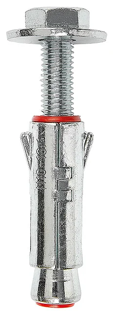 CS01 - Zinc plated steel anchor with wings, with hook screw, hex nut and large washer detaliu 5