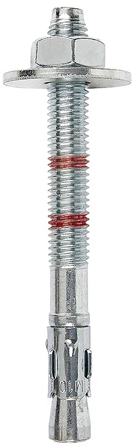 ZJE31 - Wedge anchor in carbon steel, with nut and large series washer, zinc plated, ETA-CE Opt.7 certified