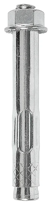 AW01 - Sleeve anchor with flanged nut with serration, zinc plated